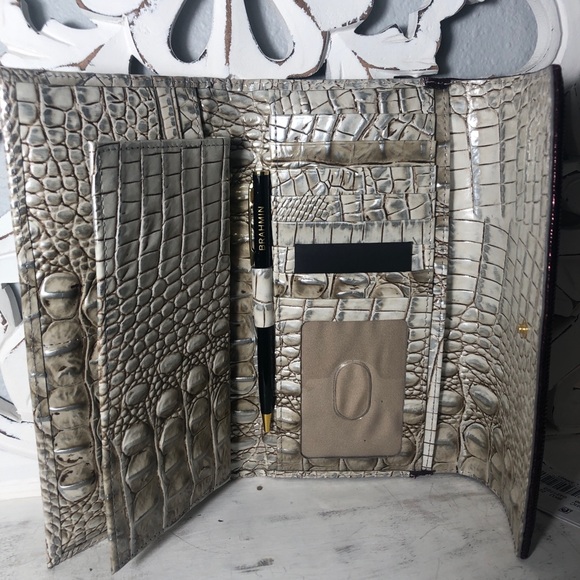 Brahmin Duxbury Satchel Tea Rose & Wallet SET - Picture 10 of 11